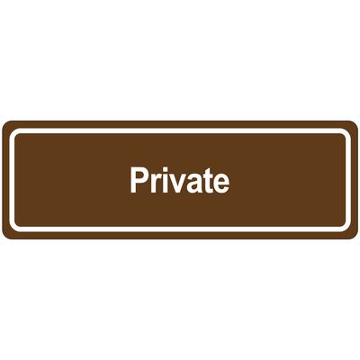 Door Sign - "Private"