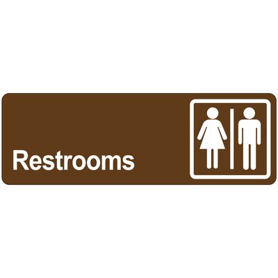 Door Sign - "Restrooms"