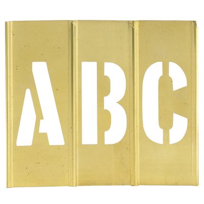 1" Letter/Number Brass Stencils