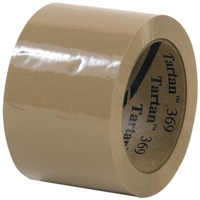 3" x 110 yds. Tan Tartan™ Box Sealing Tape 369