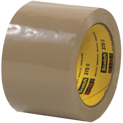 3" x 55 yds. Tan Scotch® Box Sealing Tape 375