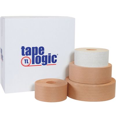 72mm x 375' Kraft Tape Logic® #7200 Reinforced Water Activated Tape