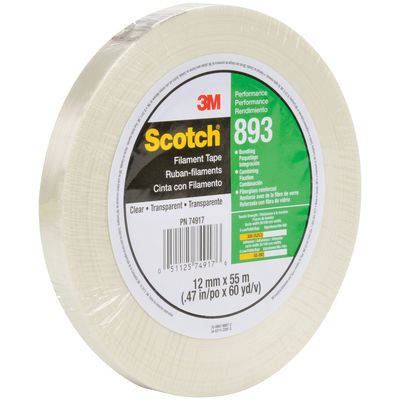 1/2" x 60 yds. Scotch® Filament Tape 893