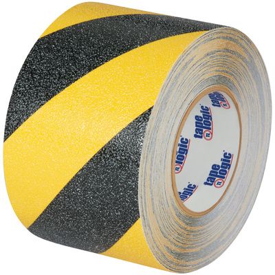 1" x 60' Black/Yellow Striped Heavy-Duty Tape Logic® Anti-Slip Tape