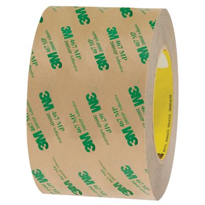 3" x 60 yds. 3M™ 467MP Adhesive Transfer Tape Hand Rolls