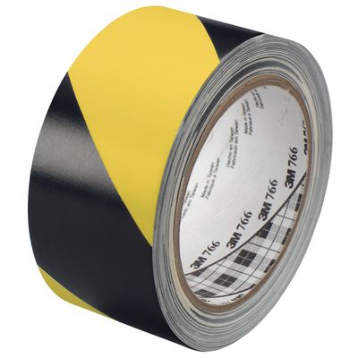 2" x 36 yds. Black/Yellow 3M Safety Warning Tape 766