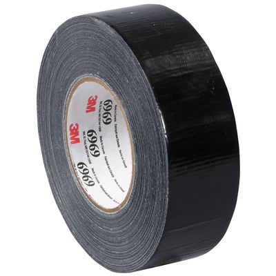 2" x 60 yds. Black 3M™ 6969 Duct Tape