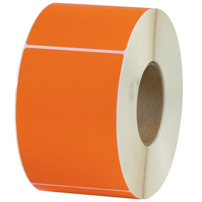 4 x 6" Orange Thermal Transfer Labels