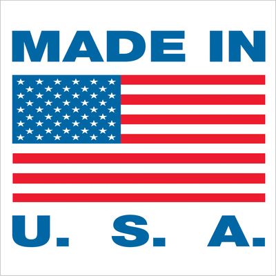 2 x 2" - "Made in U.S.A." Labels