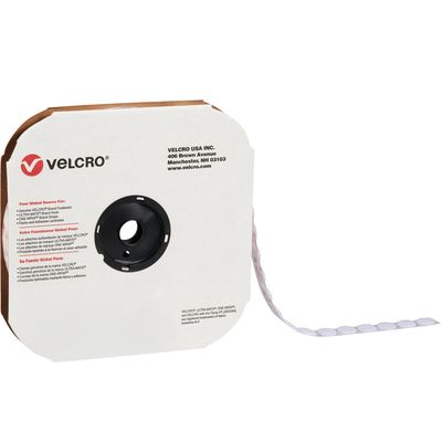 1 7/8" - Hook - White VELCRO® Brand Tape - Individual Dots