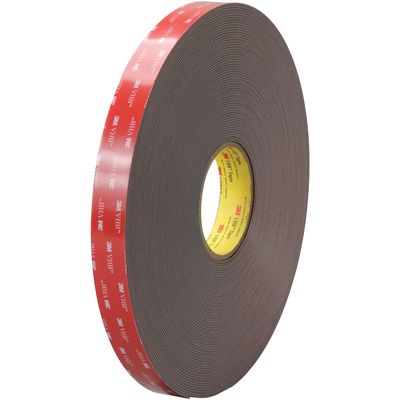 1" x 5 yds. Black 3M™ 4919F VHB™ Tape